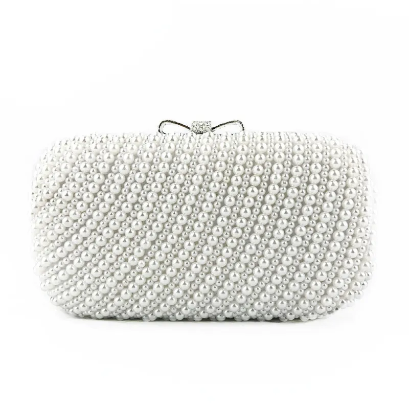 Elegant Shining Pearls Clutch Unique Handbags sold by Lavetir