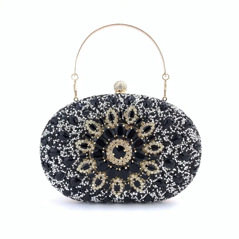 Alloy Gorgeous Rhinestone Clutch Unique Handbags sold by Lavetir