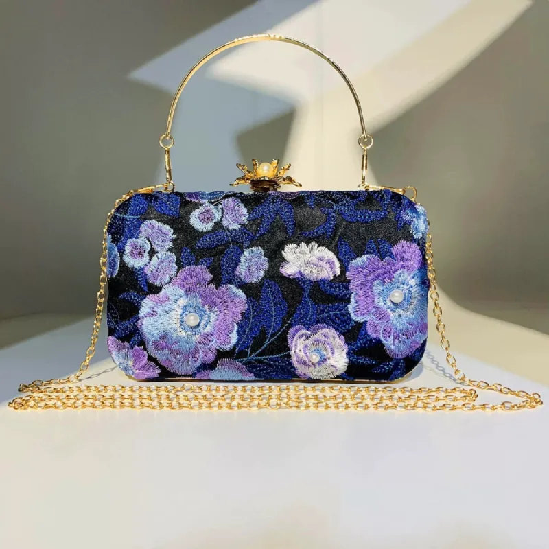 Flower Elegant Pearls Clutch Women's Handbags sold by Lavetir