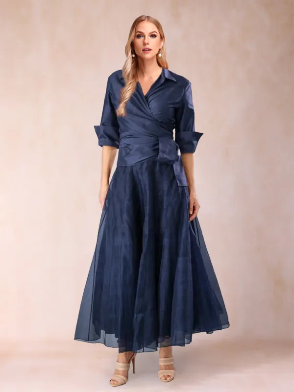 A-Line/Princess Separates V-Neck Two Piece Mother of the Bride Dresses with Pleats sold by Lavetir