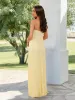 Sheath/Column Strapless Fitted Pleated Floor-Length Bridesmaid Dresses sold by Lavetir