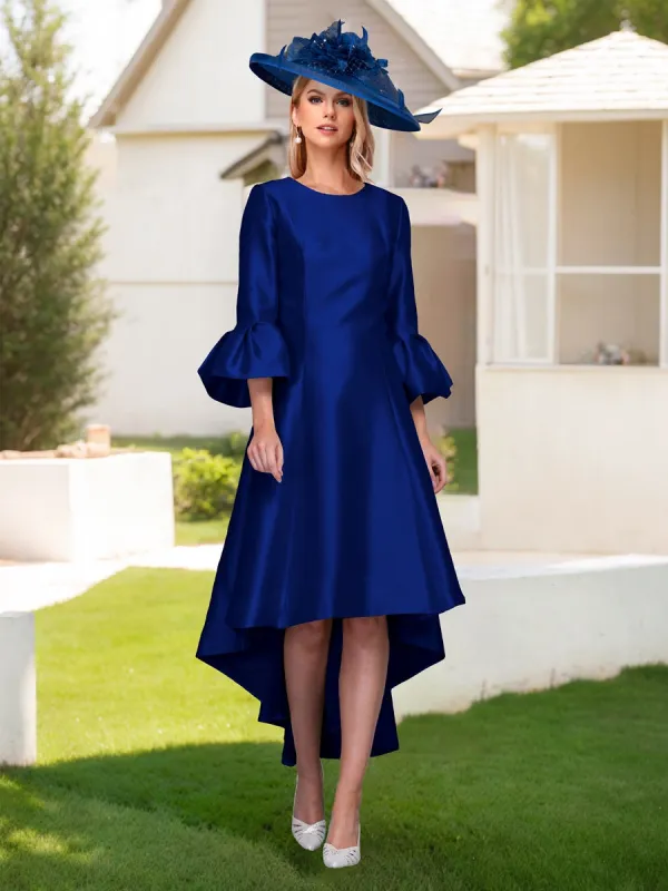 A-Line/Princess Scoop Neck 3/4 Sleeve Asymmetrical Mother of the Bride Dresses sold by Lavetir