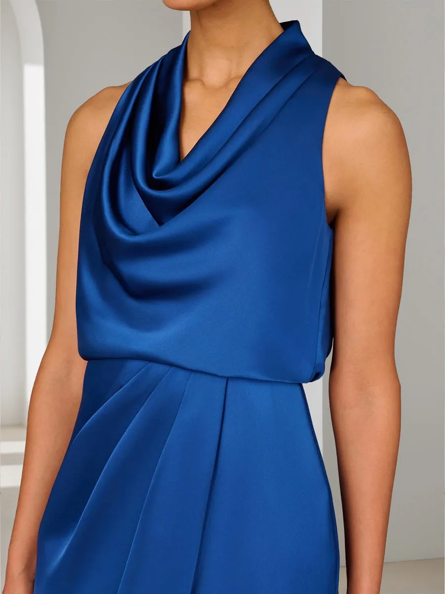 Sheath/Column Cowl Neck Knee-Length Ruched Mother of the Bride Dresses sold by Lavetir product image thumbnail 5