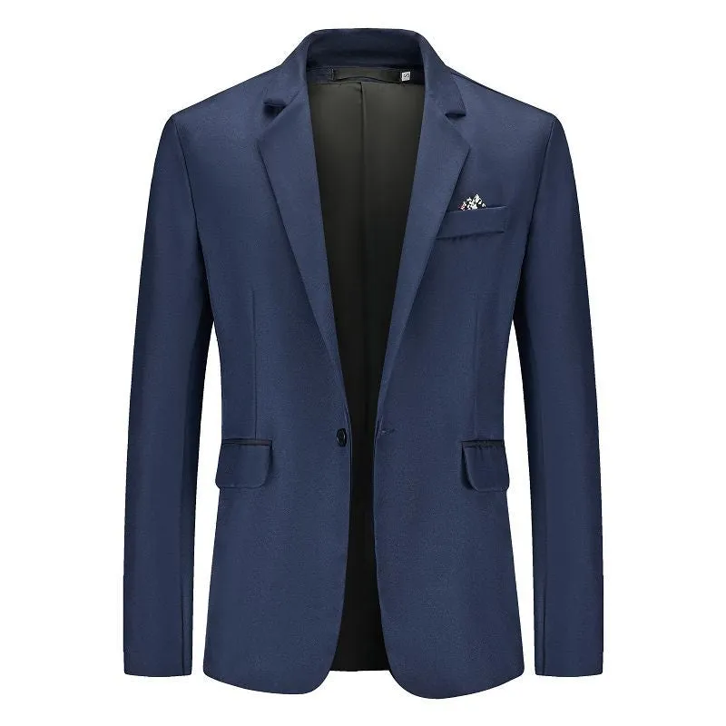 Tailored Fit Notched Single Breasted One-button Minimalist Men's Formal Jacket sold by Lavetir product image thumbnail 4