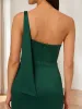 Sheath/Column One-Shoulder Ankle-Length Pleated Formal Dresses with Split Side sold by Lavetir