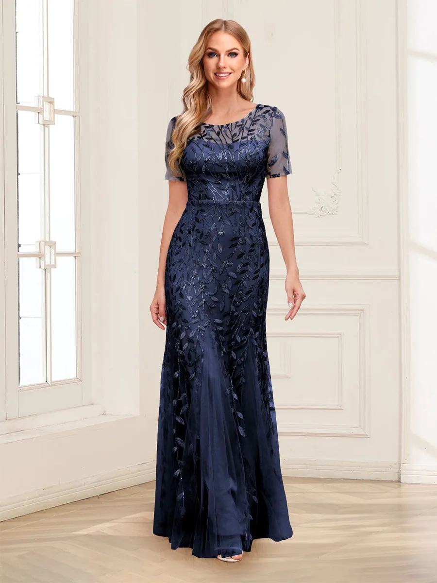 Trumpet/Mermaid Scoop Floor-Length Mother of the Bride Dresses with Appliques sold by Lavetir
