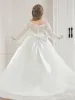 Ball-Gown/Princess Off-the-Shoulder Lace Tulle Girl Party Dresses with Long Sleeves sold by Lavetir