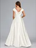 A-Line/Princess V-Neck Cap Sleeves Luxurious Maternity Dresses with Split Side sold by Lavetir