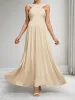 A-Line/Princess V-Neck Sleeveless Elegant Maternity Dresses with Split Side sold by Lavetir