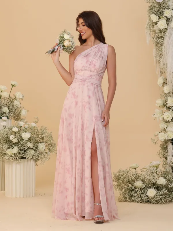 A-Line/Princess Convertible Infinity Bridesmaid Dresses with Pleats sold by Lavetir