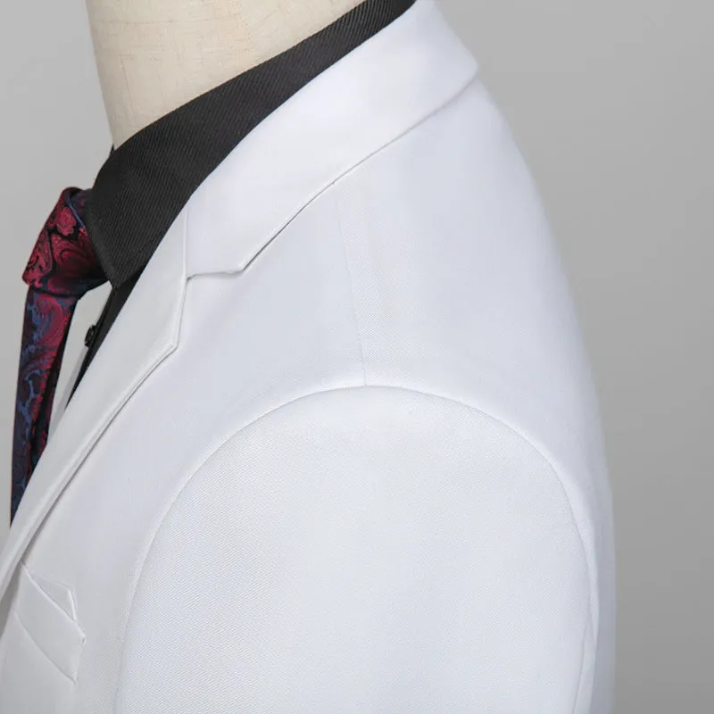 Tailored Fit Notched Lapel Single Breasted Two-Buttons 3 Piece Men's Party Suits sold by Lavetir product image thumbnail 3