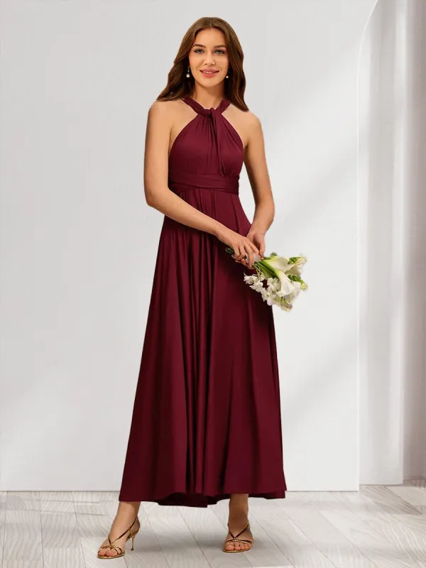 Satin A-Line/Princess Convertible Infinity Long Bridesmaid Dresses sold by Lavetir