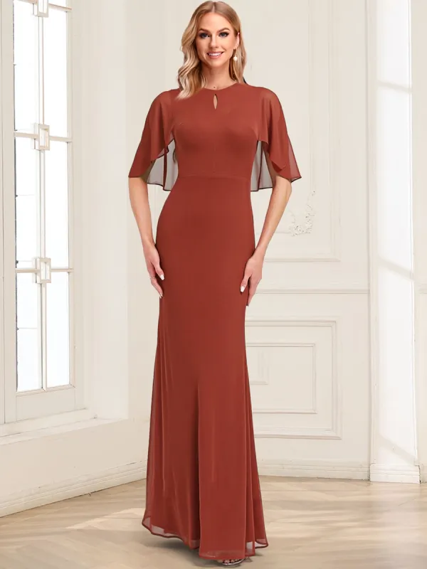 Trumpet/Mermaid Scoop Short Sleeves Floor-Length Mother of the Bride Dresses sold by Lavetir