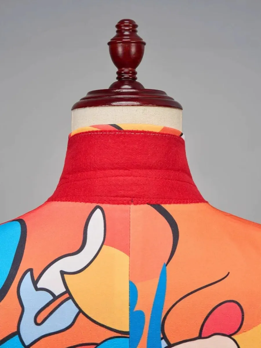 Tailored Fit Single Breasted One-button 2 Pieces Printed Men's Casual Suits sold by Lavetir product image thumbnail 3