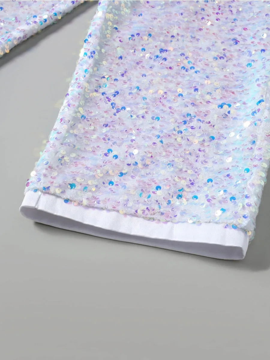 Tailored Fit Single Breasted One-button 2 Pieces Sequins Men's Casual Suits sold by Lavetir product image thumbnail 5