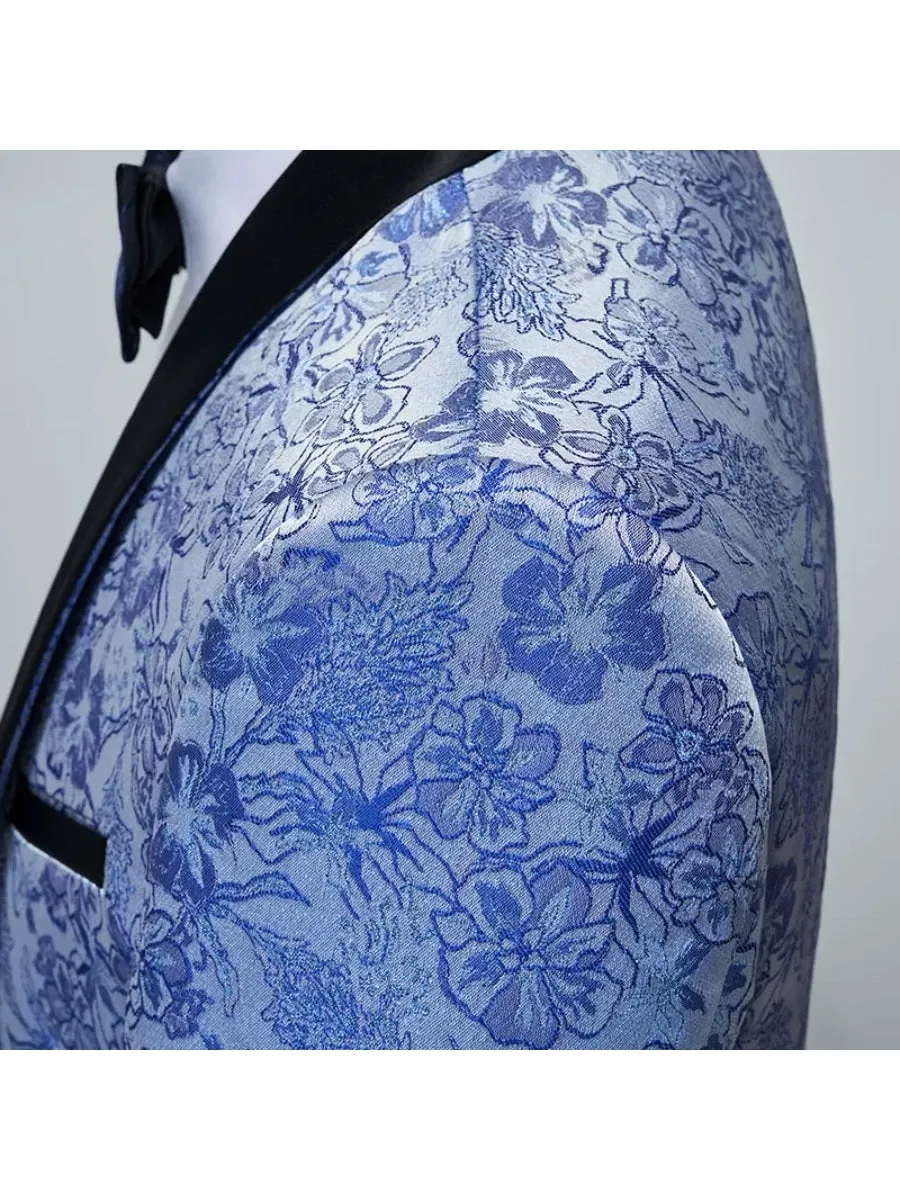 Tailored Fit Single Breasted One-button 2 Pieces Printed Men's Casual Suits sold by Lavetir product image thumbnail 4