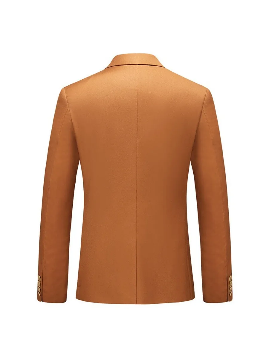 Tailored Fit Notched Lapel Single Breasted One-Button Solid Color 2 Piece Men's Party Suits sold by Lavetir product image thumbnail 2