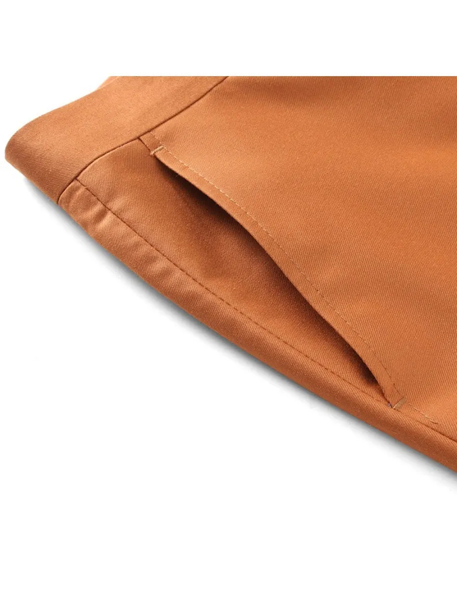 Tailored Fit Notched Lapel Single Breasted One-Button Solid Color 2 Piece Men's Party Suits sold by Lavetir product image thumbnail 5