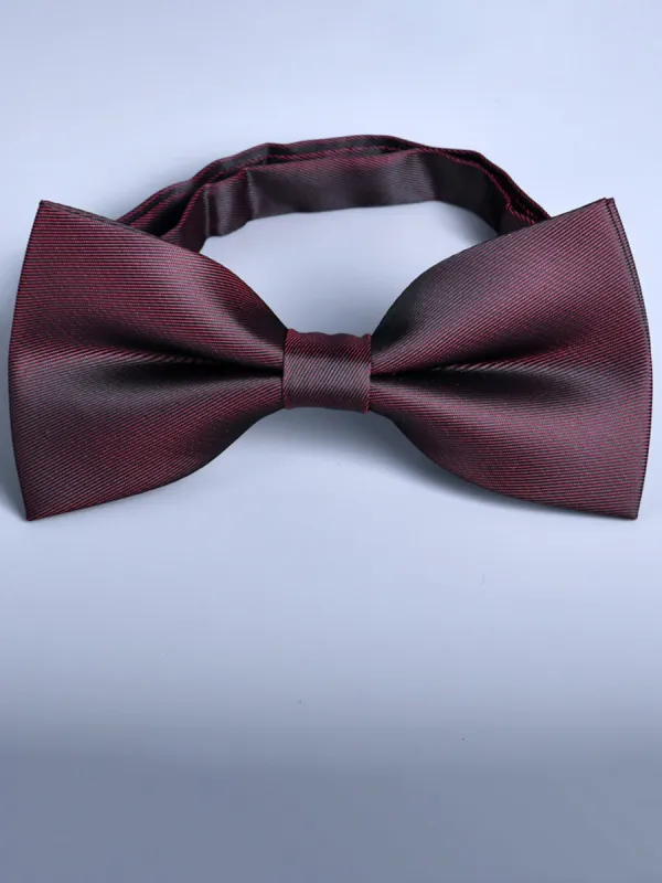 Men's Solid Colored Versatile Formal Bow Tie sold by Lavetir