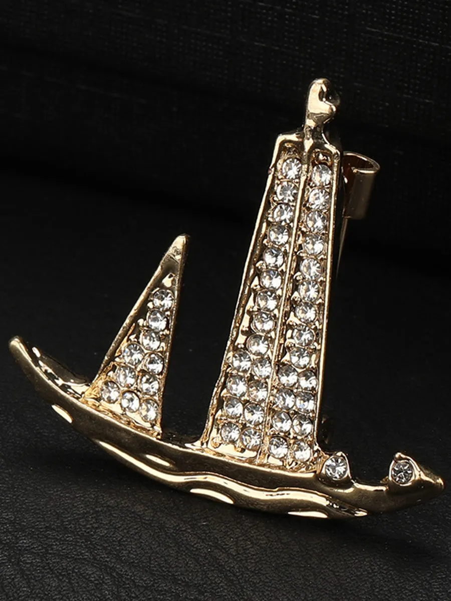 Men's Delicated Rhinestones Unique Brooch sold by Lavetir product image thumbnail 3