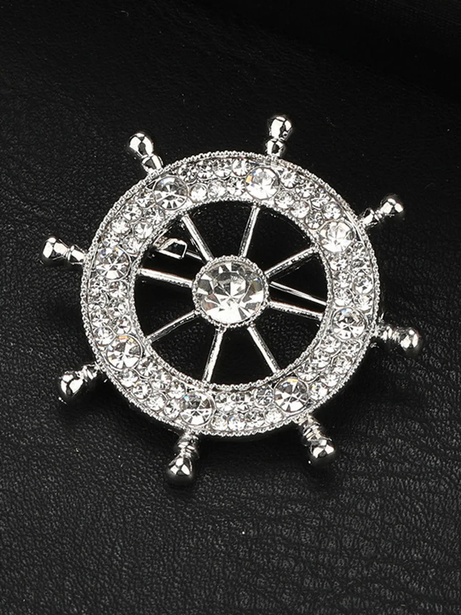 Men's Delicated Rhinestones Unique Brooch sold by Lavetir product image thumbnail 2