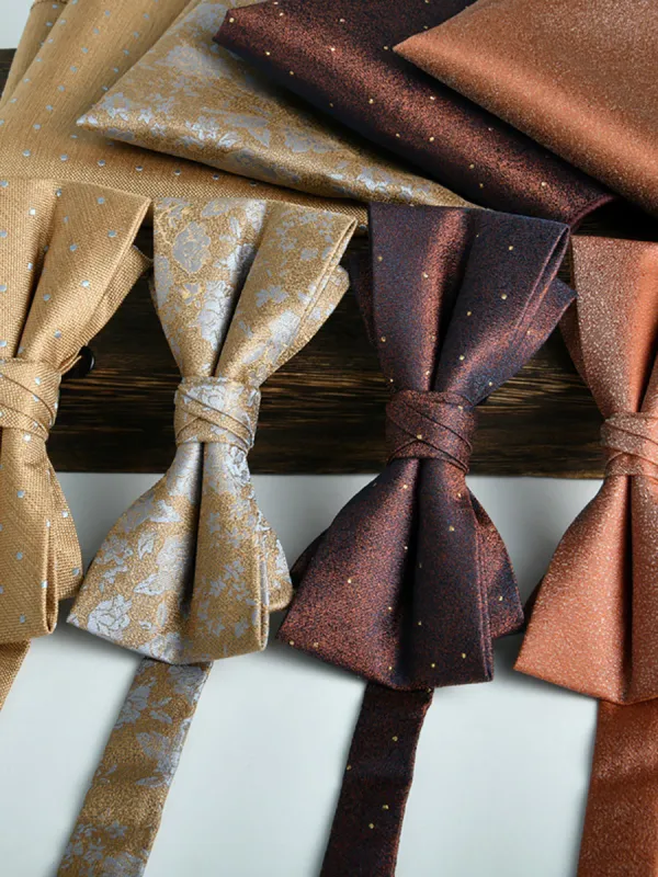 Men's Elegant Printed Jacquard Retro Bow Tie sold by Lavetir