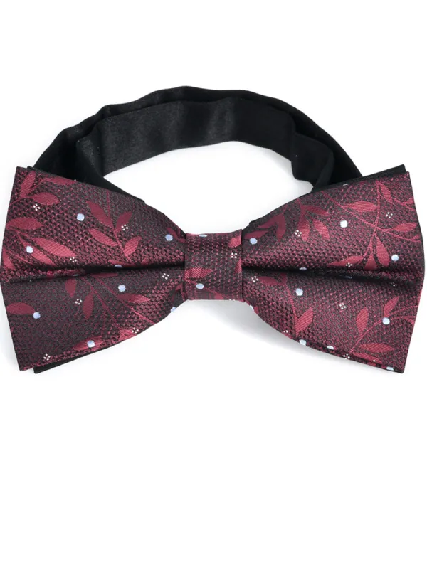 Men's Double-layer Jacquard Chic Bow Tie sold by Lavetir