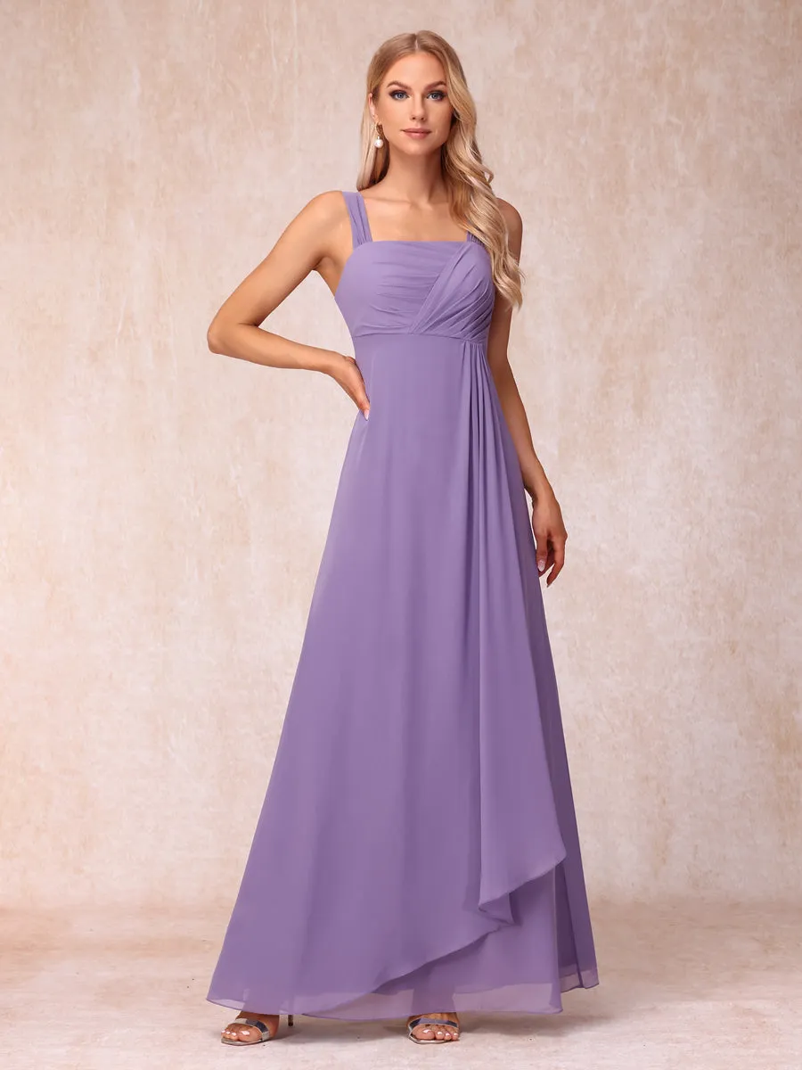 A-Line/Princess Sleeveless Long Formal Evening Dresses With Ruffles & Jacket sold by Lavetir product image thumbnail 3