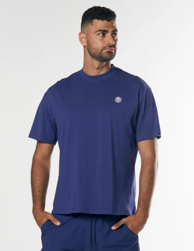 Racquet Club Tee - Navy sold by Stax