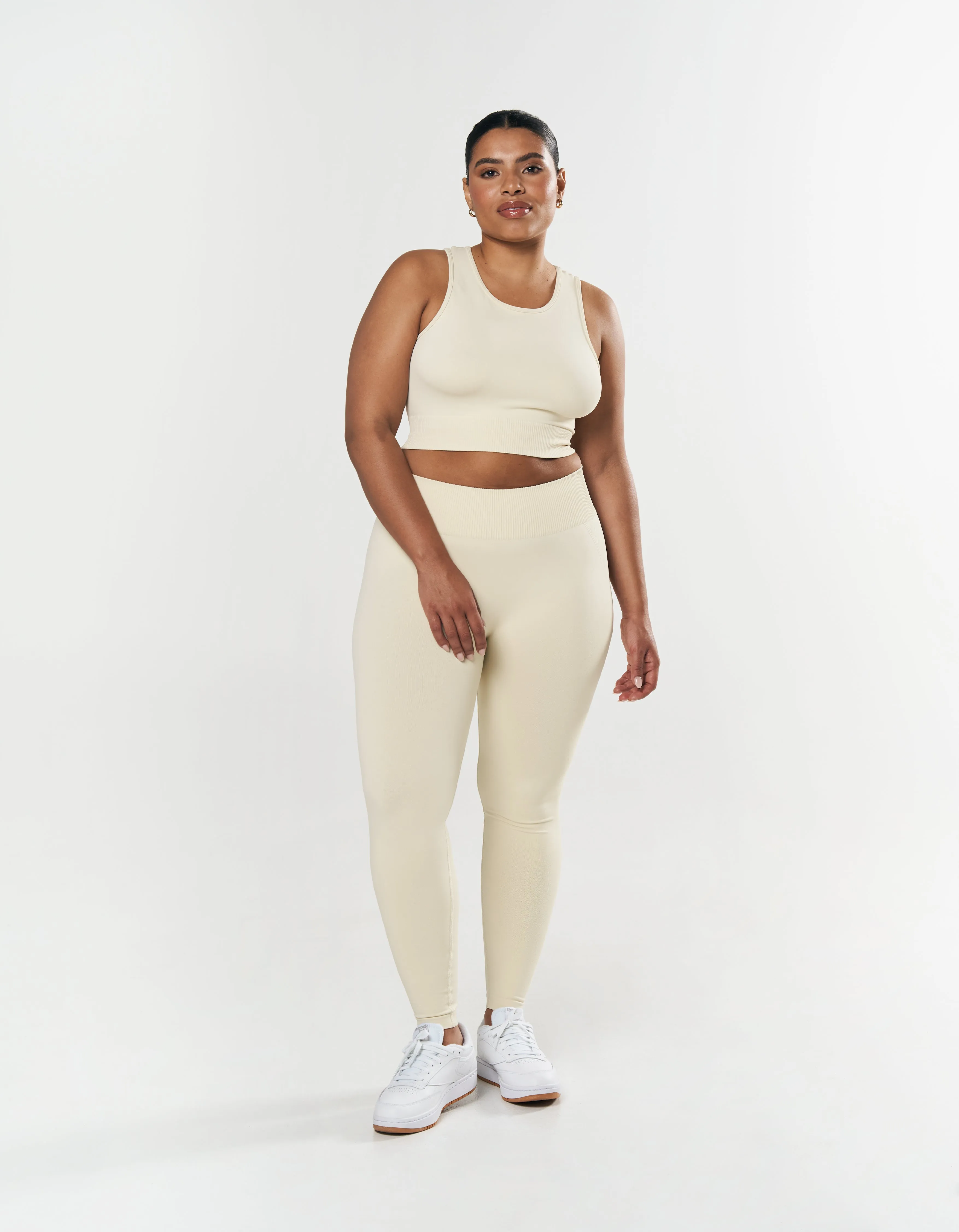 Seamless Cropped Singlet - Butter sold by Stax product image thumbnail 4