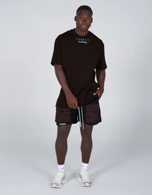 Mens Nylon Pocket Shorts - Umber sold by Stax