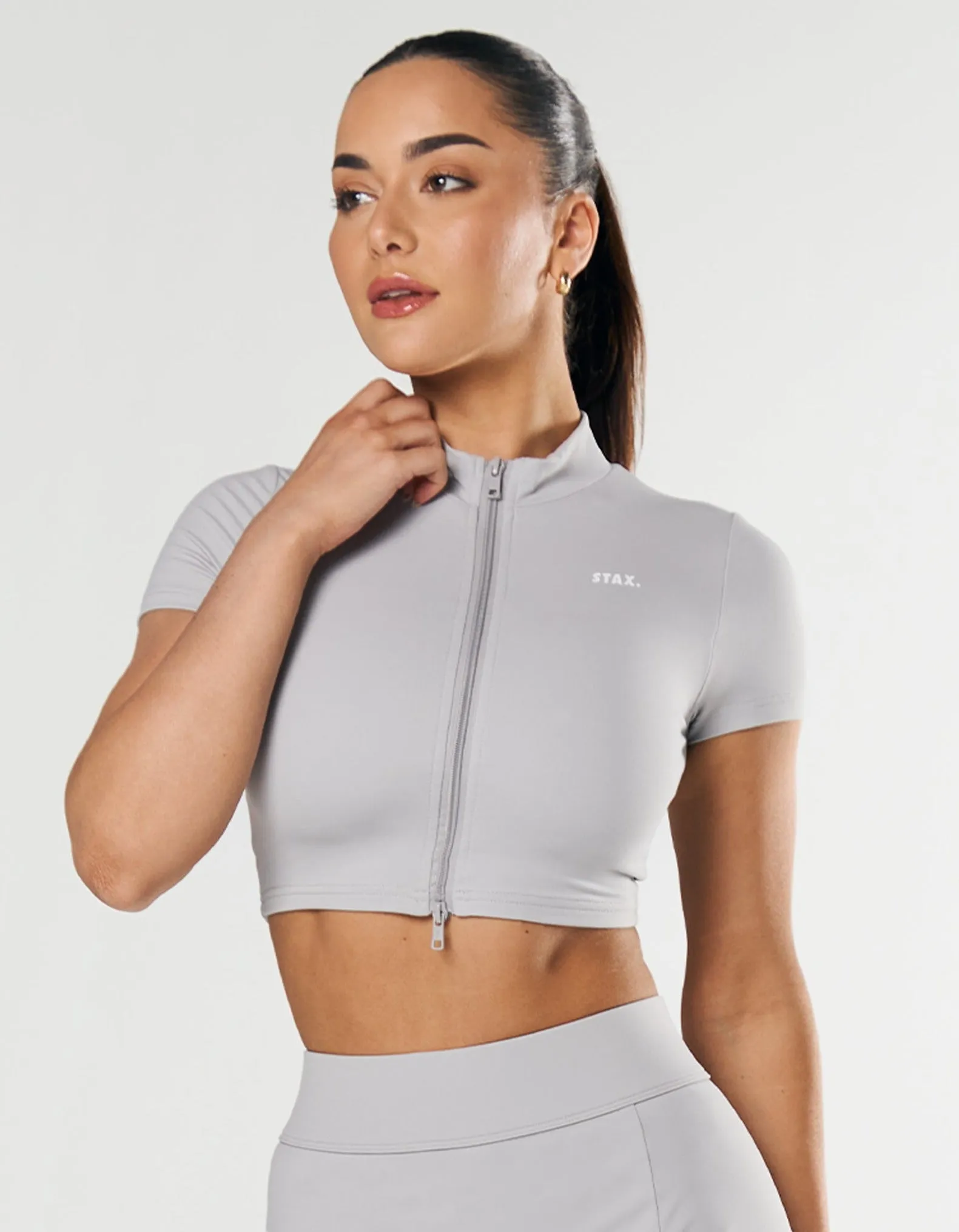 Base Zip Crop NANDEX ™ - Light Grey sold by Stax