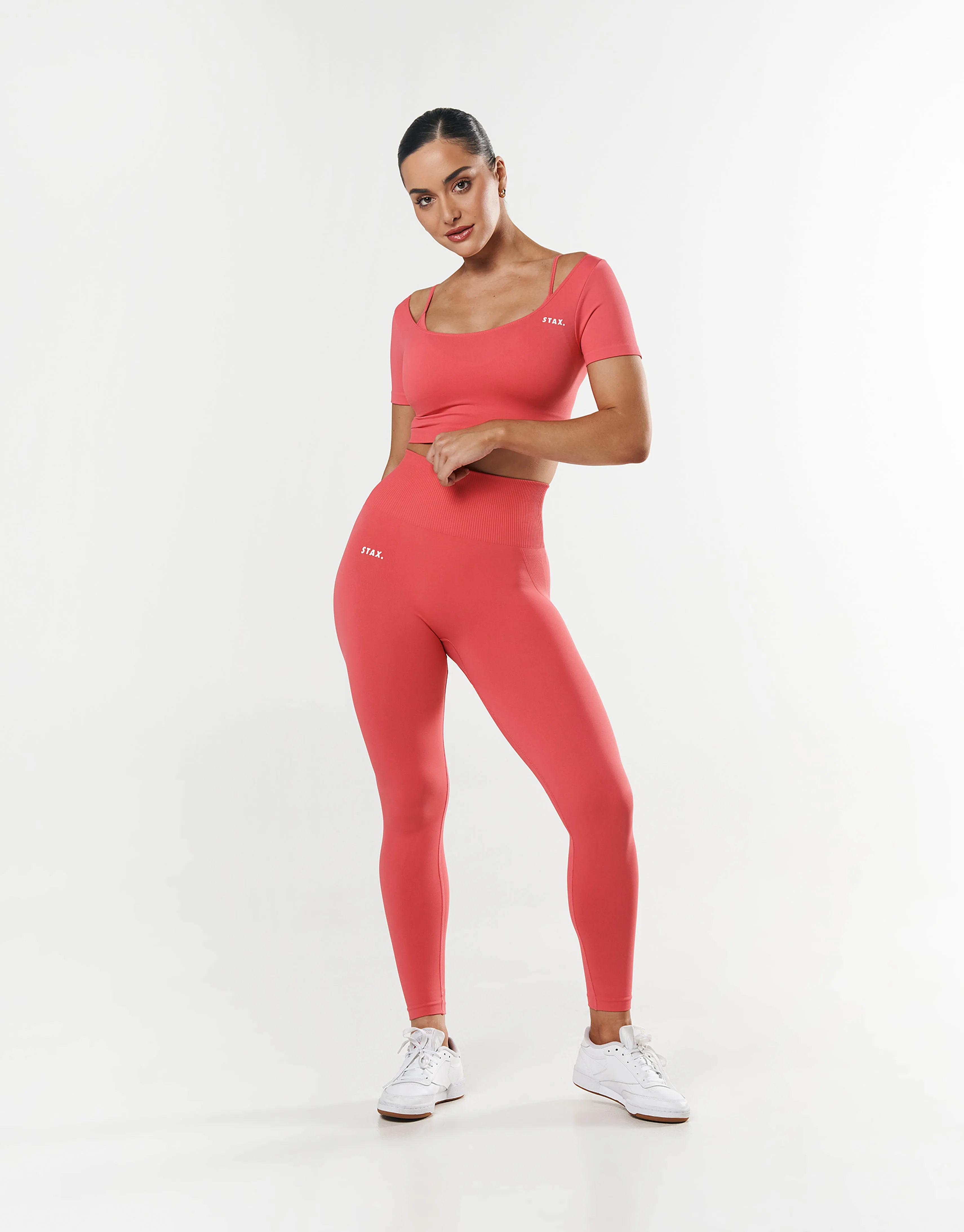Premium Seamless Scoop Tee - Pink sold by Stax product image thumbnail 2