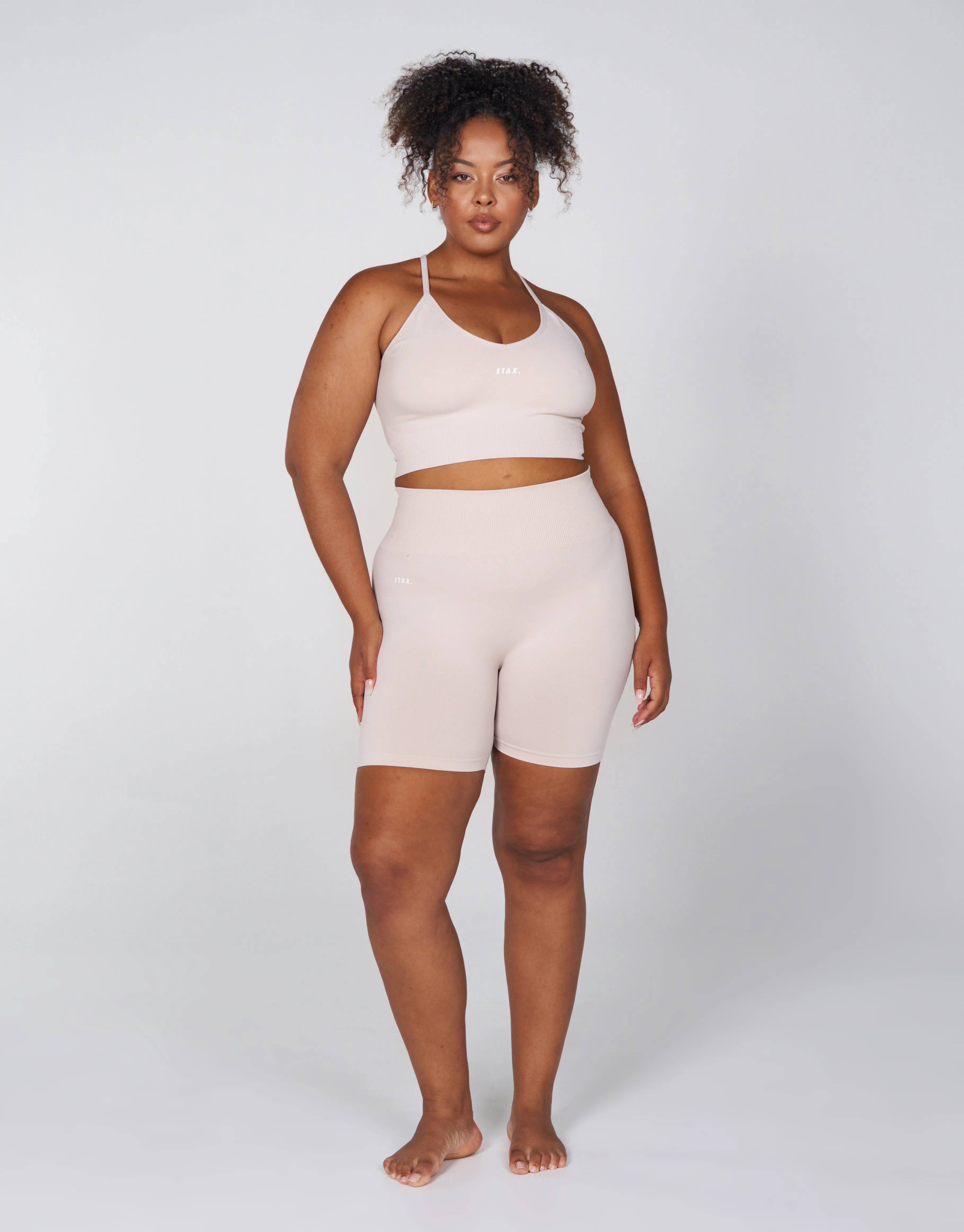 Premium Seamless Favourites Strappy Crop - Bone sold by Stax product image thumbnail 2