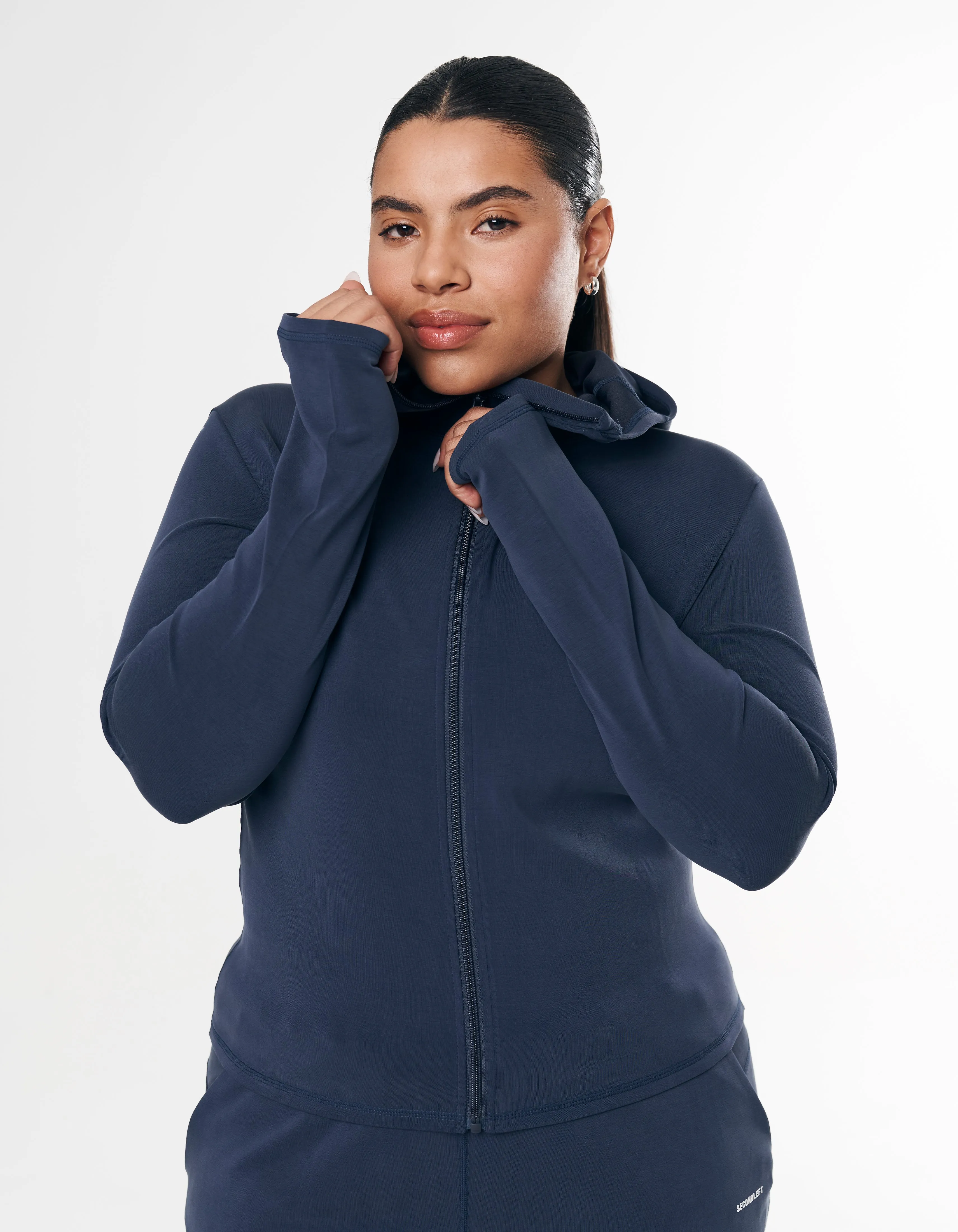 Peaches Zip Hoodie - Ocean sold by Stax