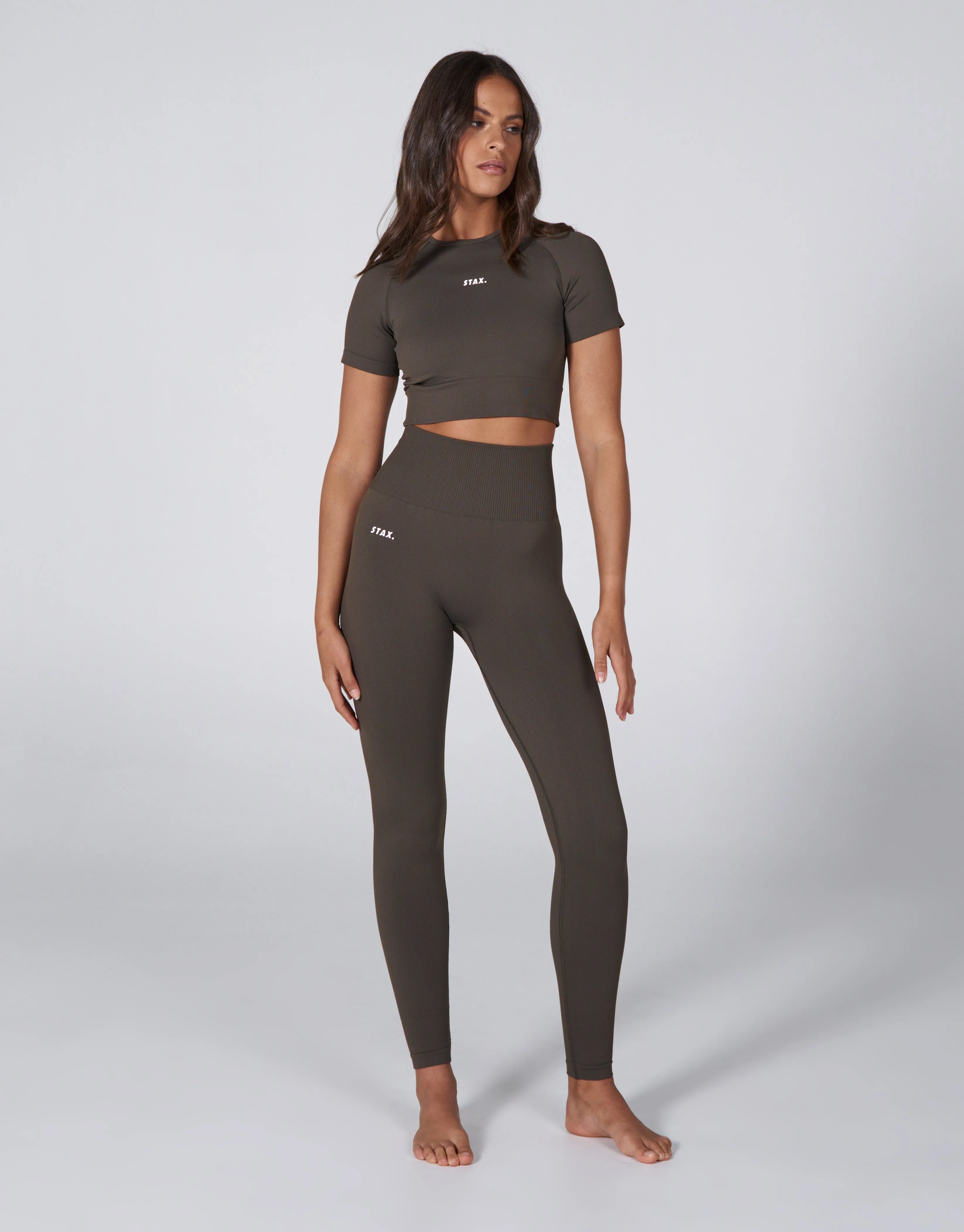 Premium Seamless Favourites Cropped Tee - Dovetail sold by Stax product image thumbnail 2