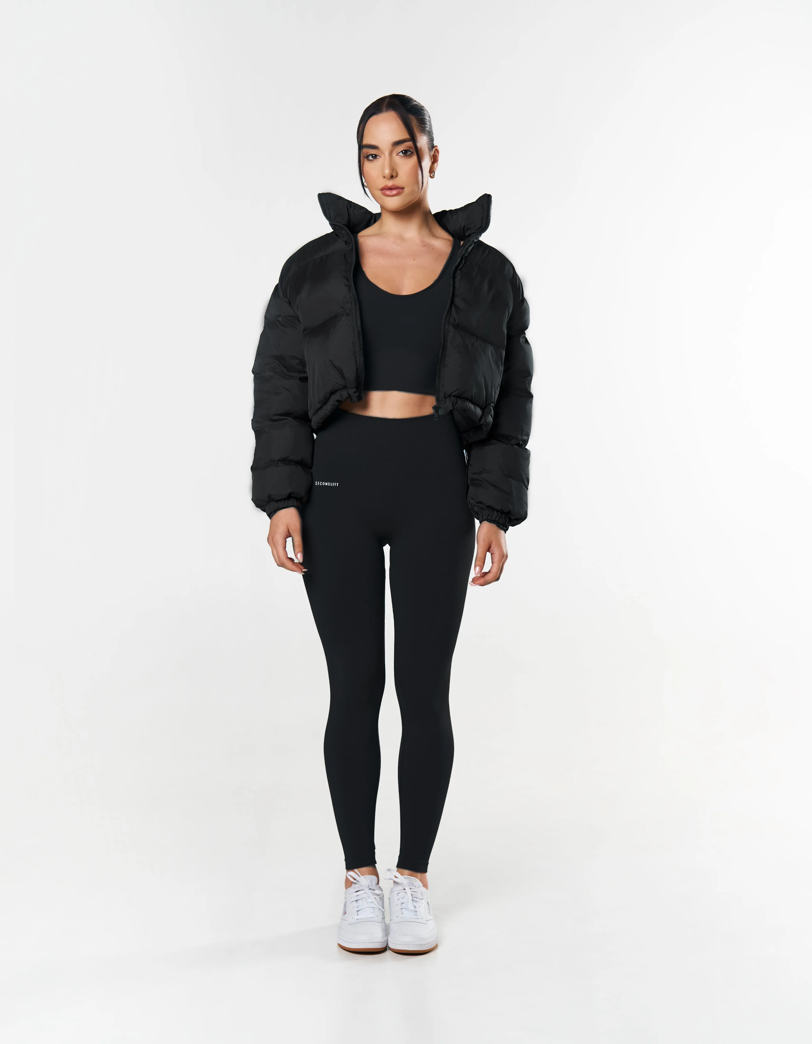 Cropped Puffer - Black sold by Stax product image thumbnail 2