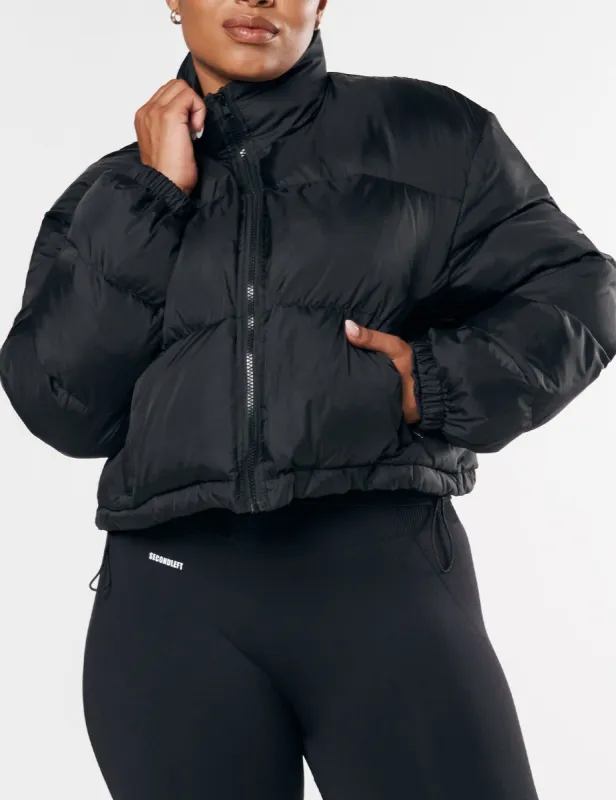 Cropped Puffer - Black sold by Stax