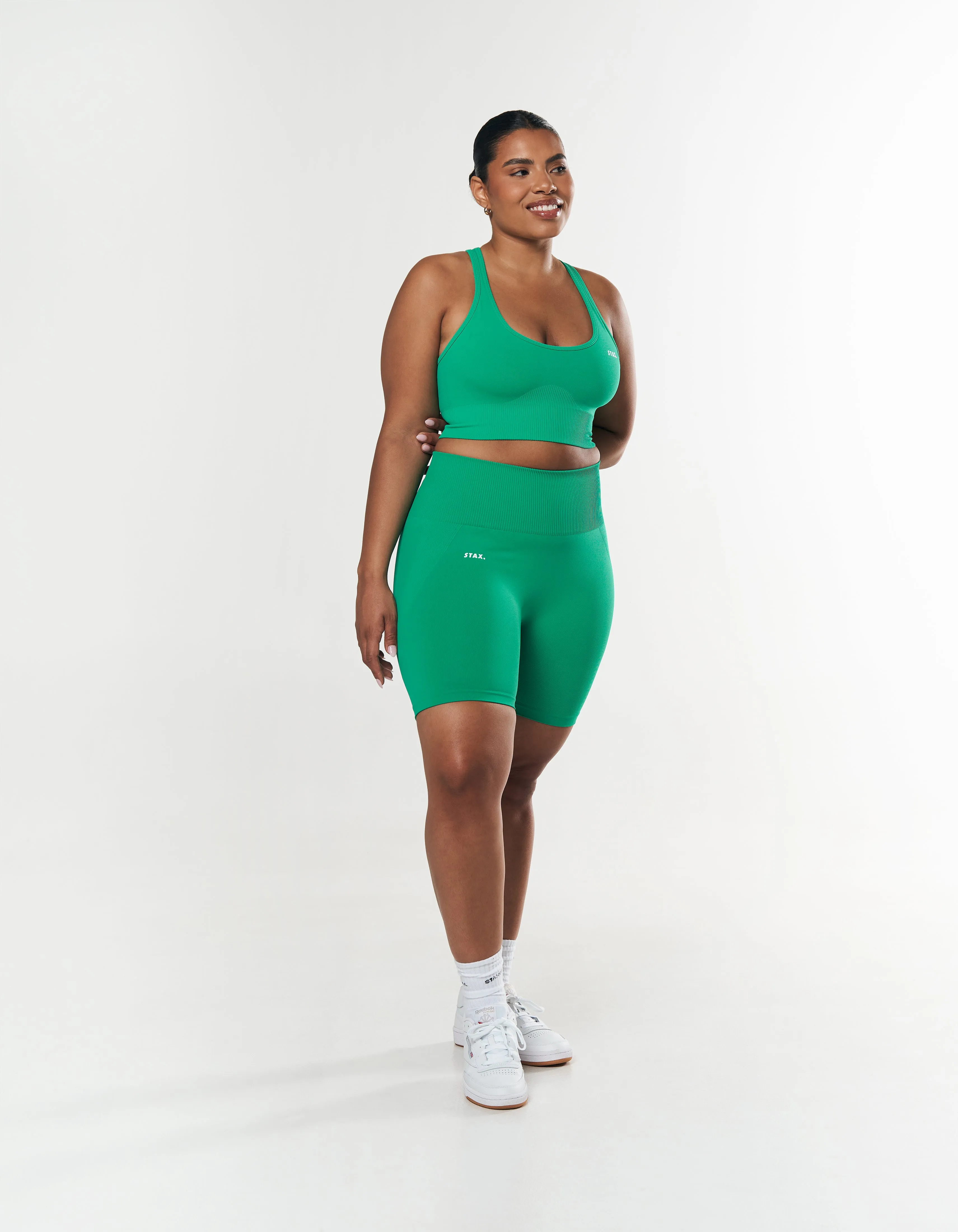 Premium Seamless Summer Racer Crop - Green sold by Stax product image thumbnail 2