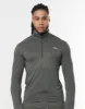Mens Sport 1/4 Zip Long Sleeve - Grey sold by Stax