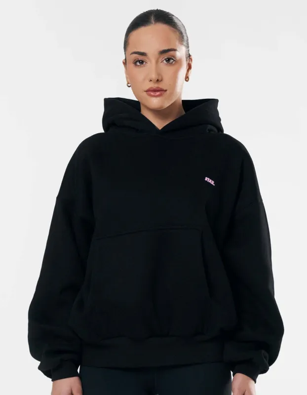 Classic Hoodie - Black/Pink sold by Stax