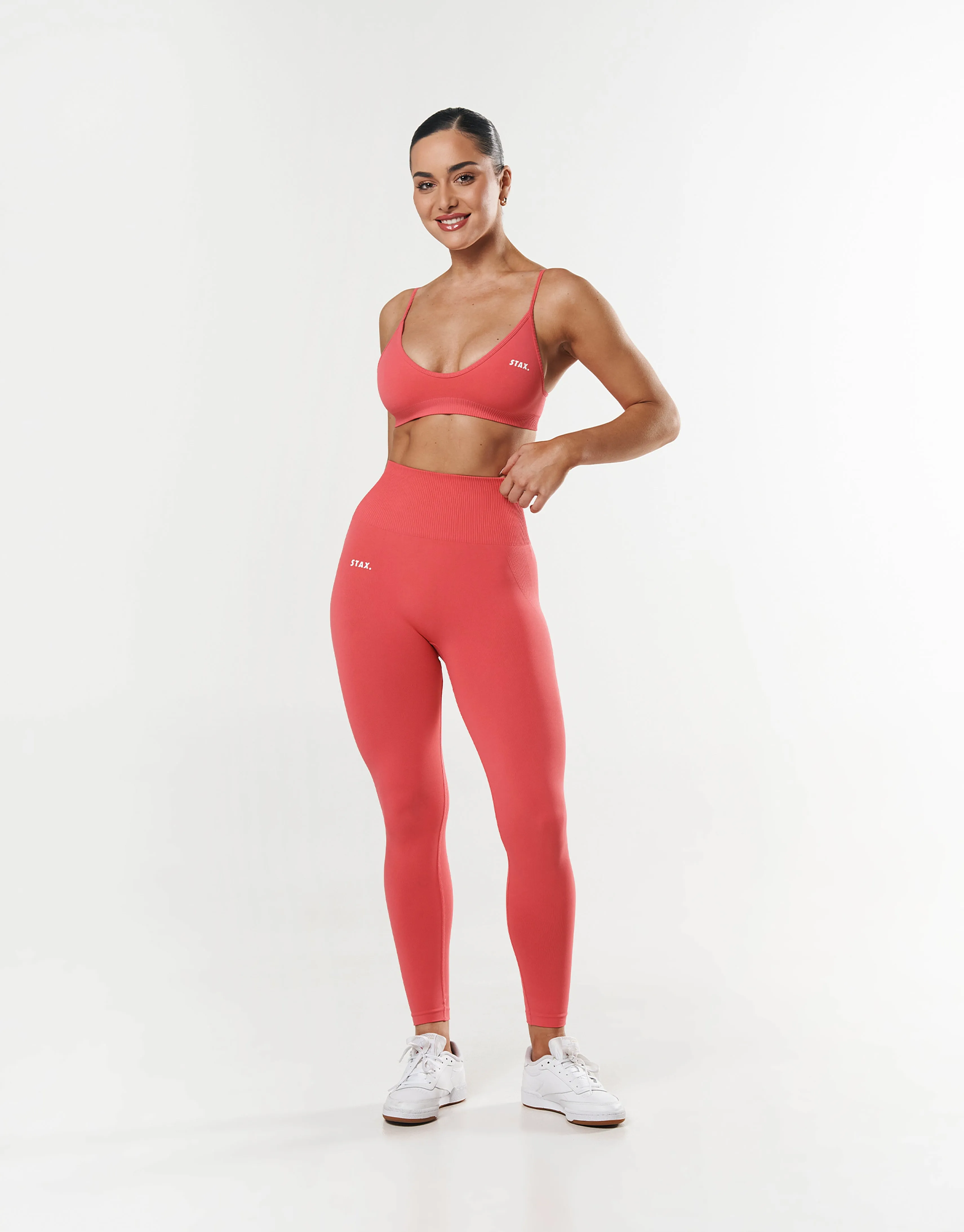 Premium Seamless Tights - Pink sold by Stax product image thumbnail 2
