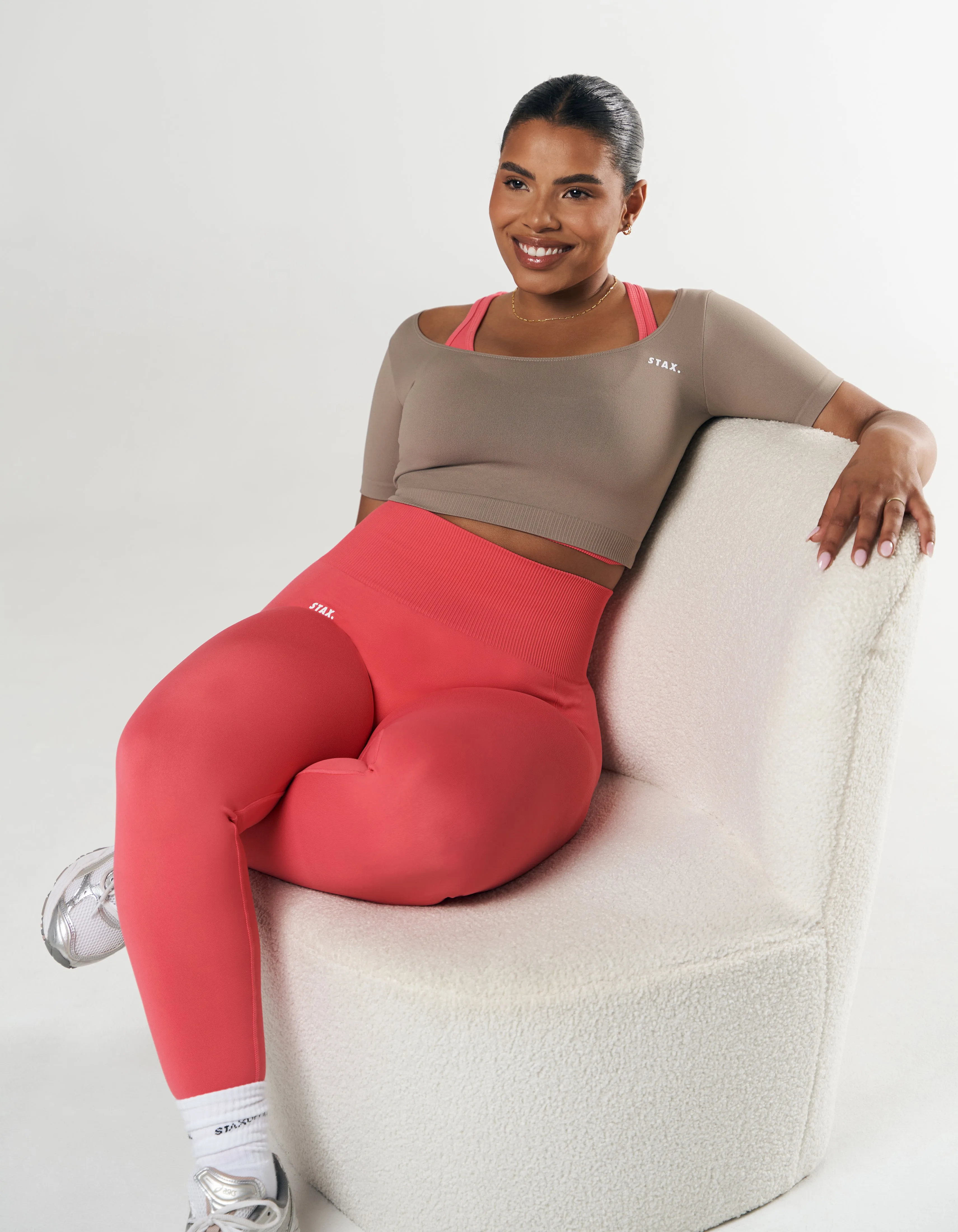 Premium Seamless Tights - Pink sold by Stax product image thumbnail 3