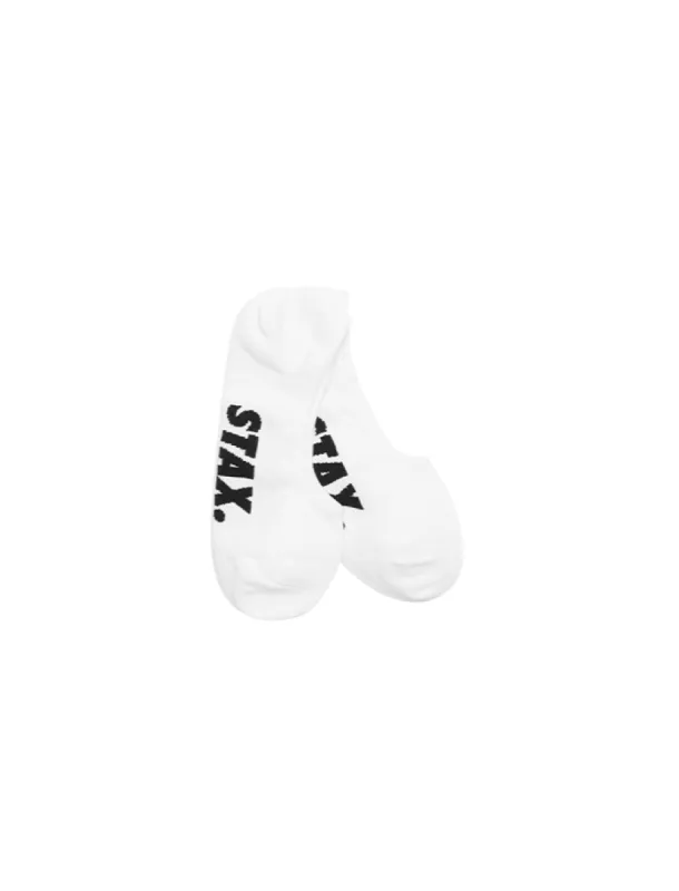 Unisex No Show Socks - White sold by Stax