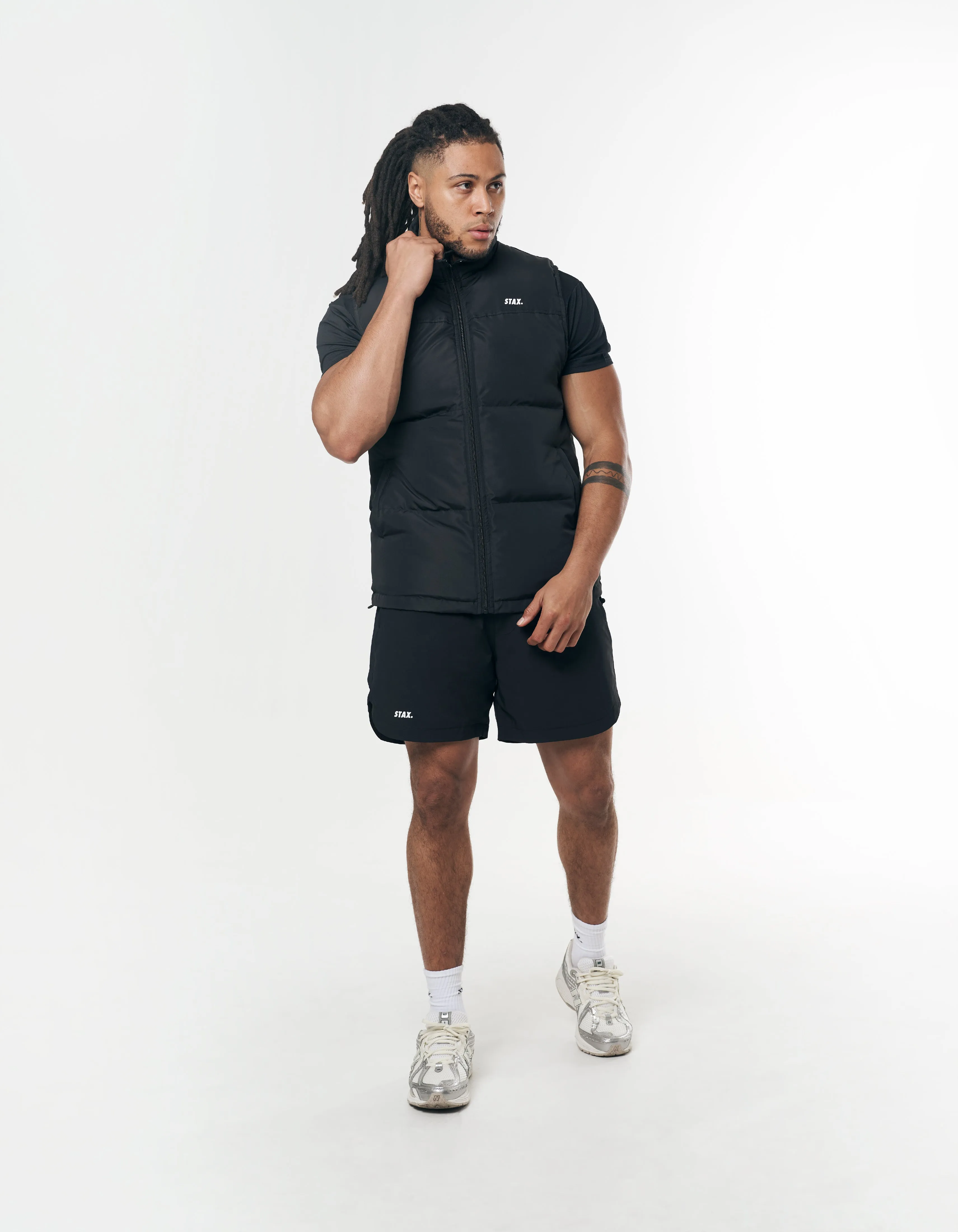 Mens Sleeveless Puffer Vest - Black sold by Stax product image thumbnail 4