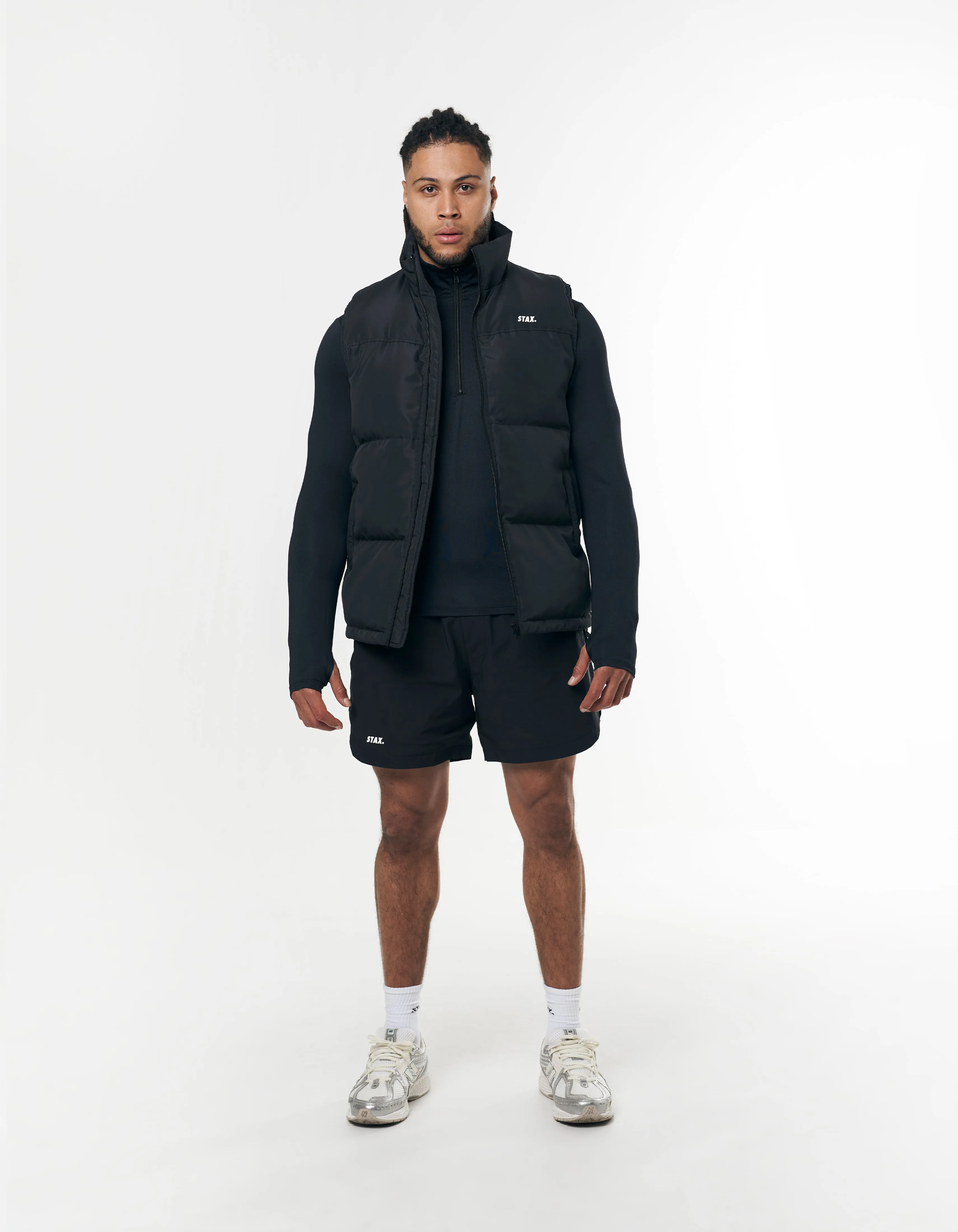 Mens Sleeveless Puffer Vest - Black sold by Stax product image thumbnail 5