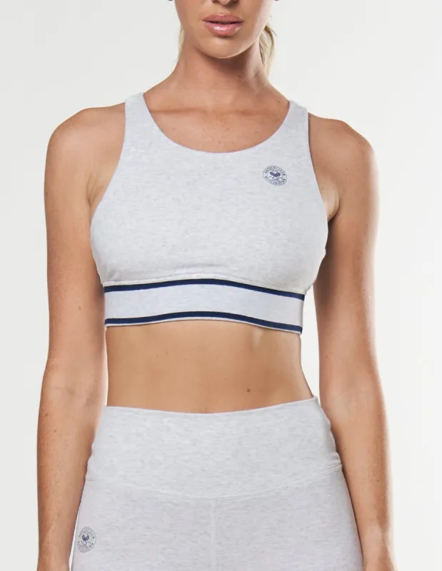 Racquet Club Band Tank - Grey Marle sold by Stax