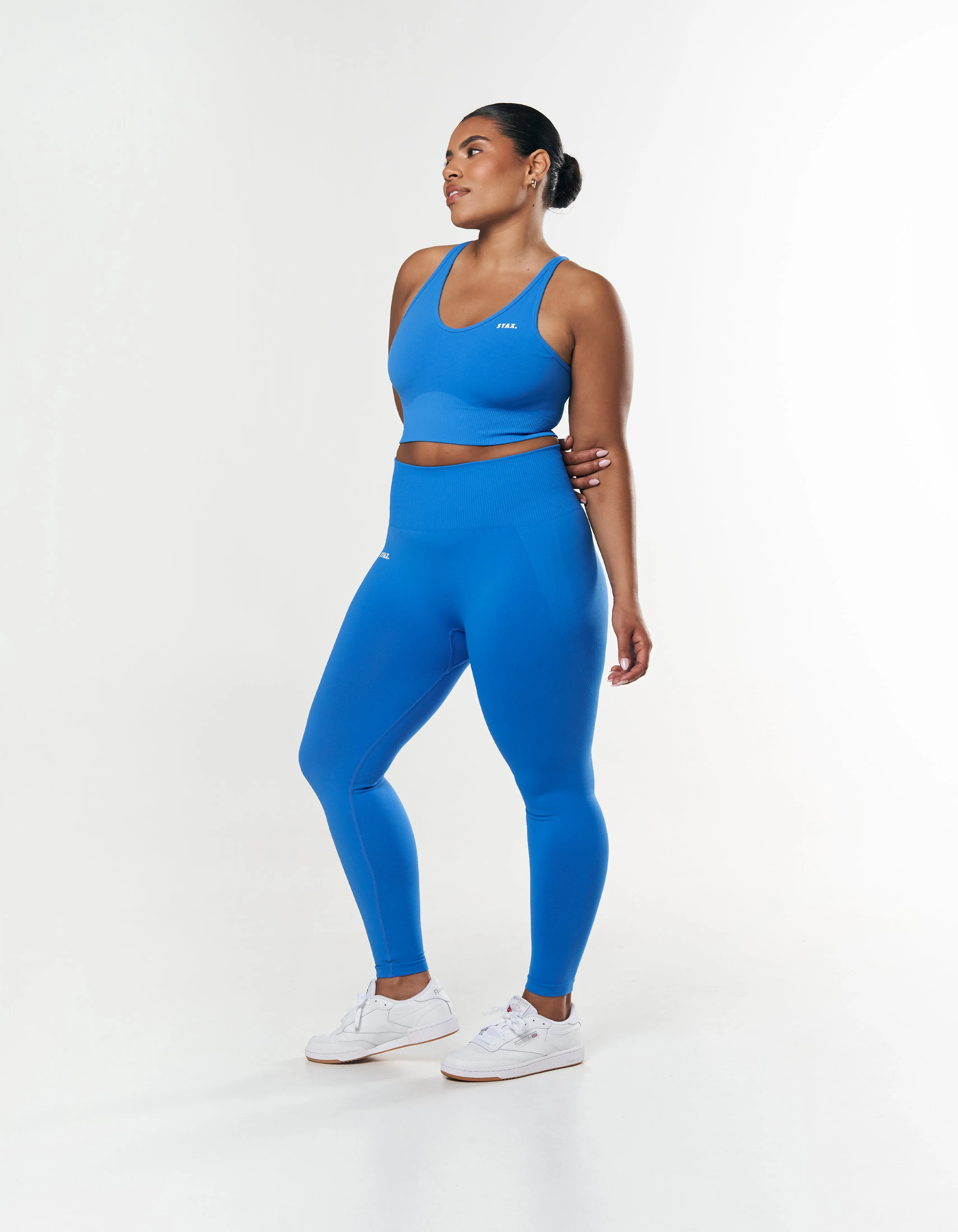 Premium Seamless Summer Strappy Crop - Blue sold by Stax product image thumbnail 2
