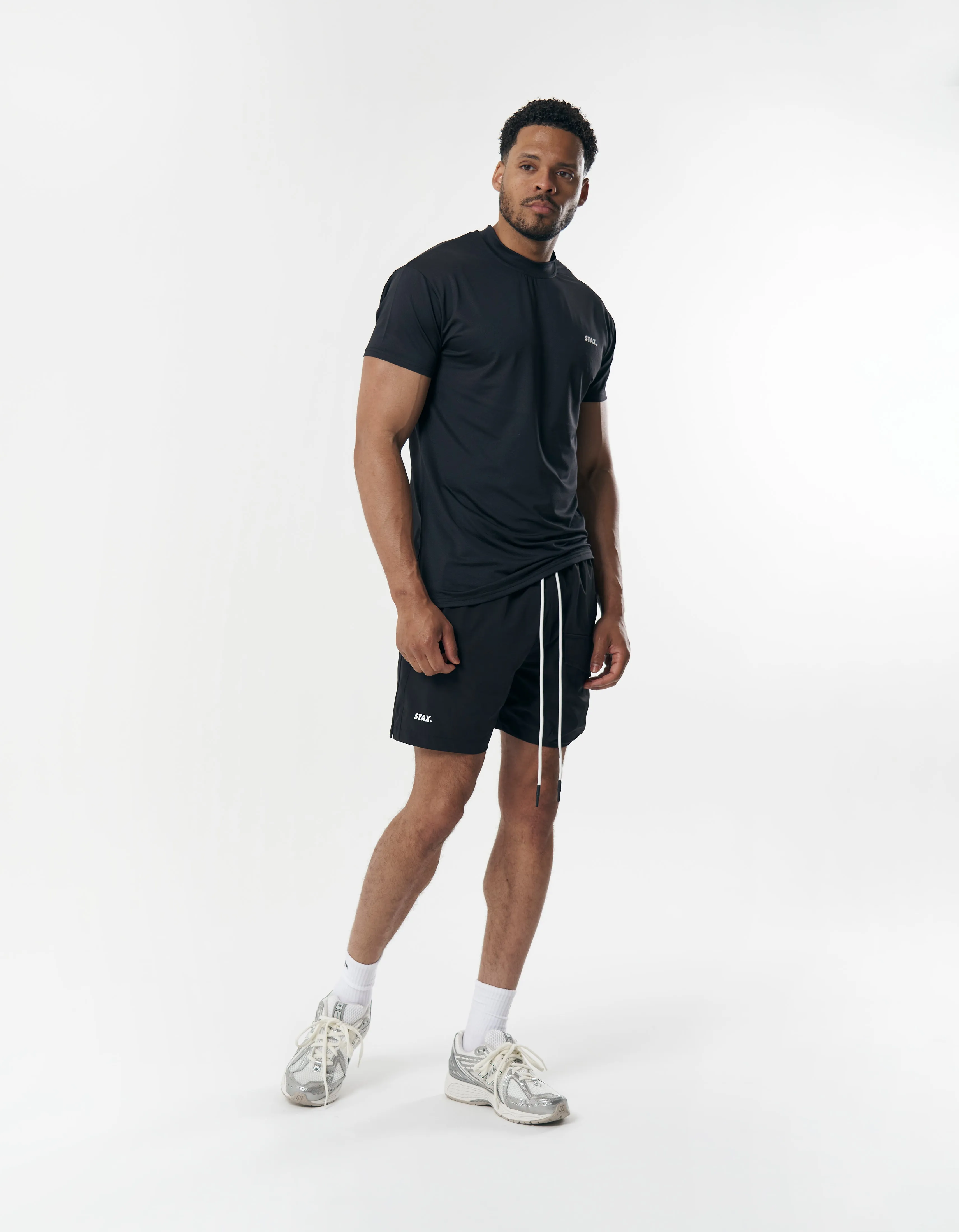 Mens Drift Shorts - Black sold by Stax product image thumbnail 3