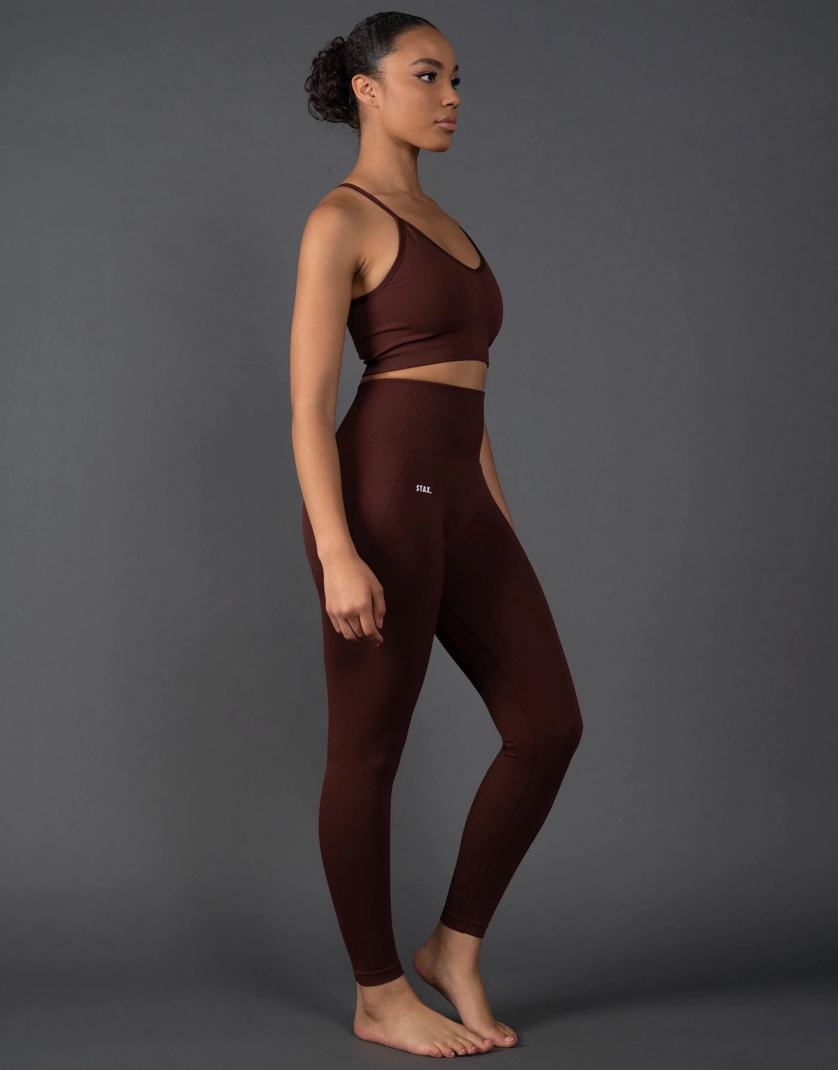 Premium Seamless Tights V5.1 - Umber sold by Stax product image thumbnail 4